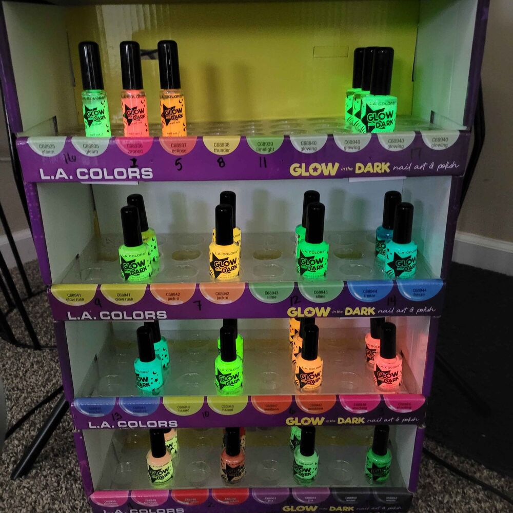 Glow In The Dark/ black light Halloween rave club y2k Nail Art kidcore